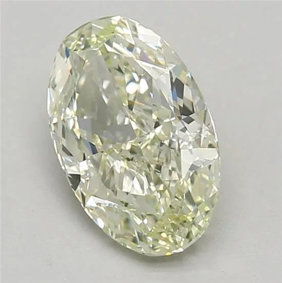 1.34ct Oval Lab Grown Diamond (Colour Light Greenish Yellow, Clarity VVS2, Cut VG, IGI Certified)