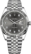 Rolex Datejust 41mm Rhodium Diamond Dial on Jubliee bracelet 126334/2026