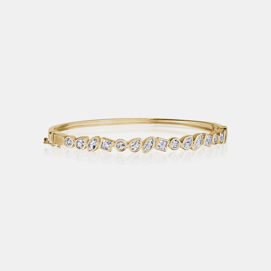 Bracelet multiforme en topaze blanche