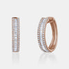 Boucles d'oreilles Baguette en diamant