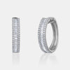 Boucles d'oreilles Baguette en diamant