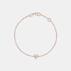 Mini-bracelet en forme de coeur avec gravure