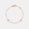 Bracelet Mini Initiale ﻿Pavé ﻿à 1 Lettre