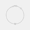 Mini-bracelet en forme de coeur avec gravure
