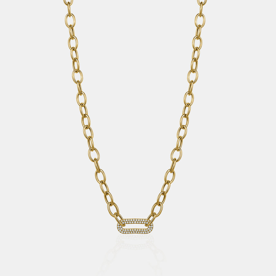 Collier à fermoir en diamant