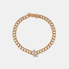 Bracelet à maillons avec initiales en mini diamants