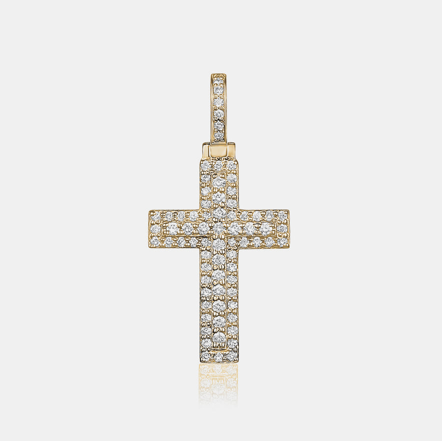 Breloque Croix en diamant