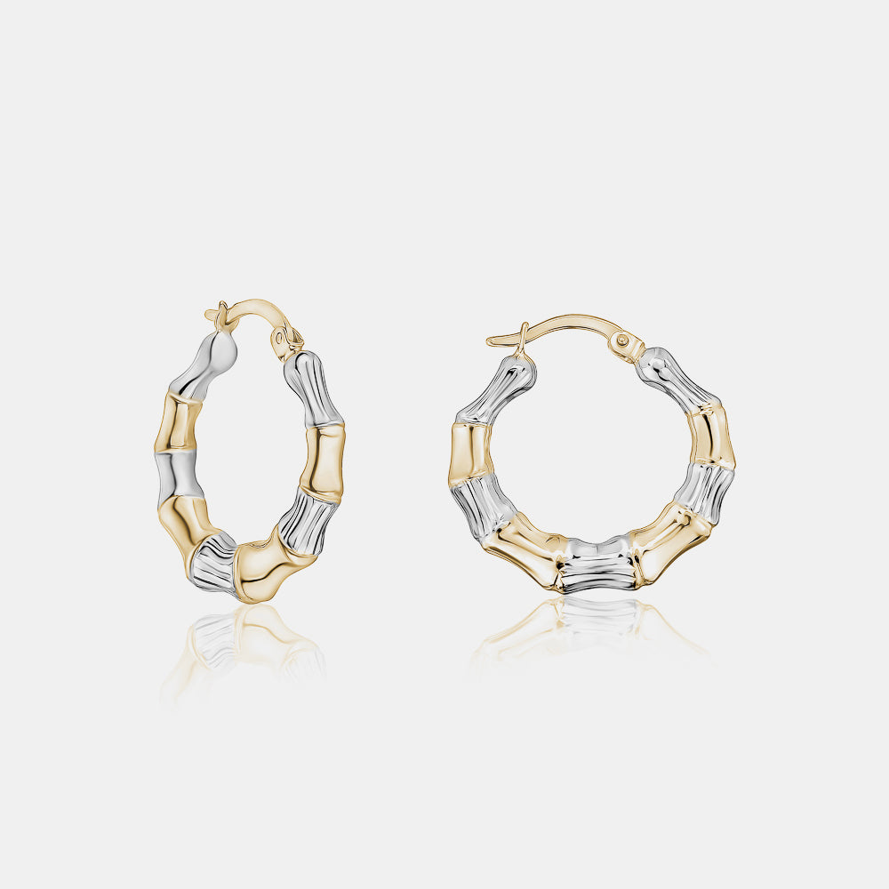 Two-Tone Hammered Hoops