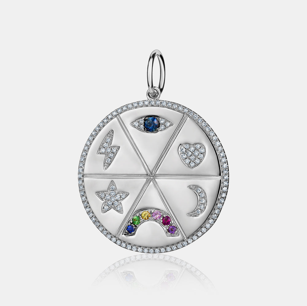 Diamond Multi-Symbol Medallion