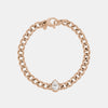 Bracelet avec diamant en forme de poire sertie d'un chaton