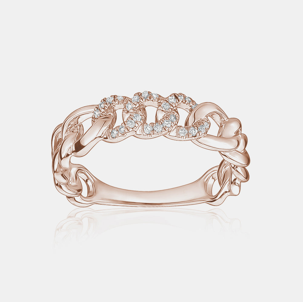 Diamond Link Ring