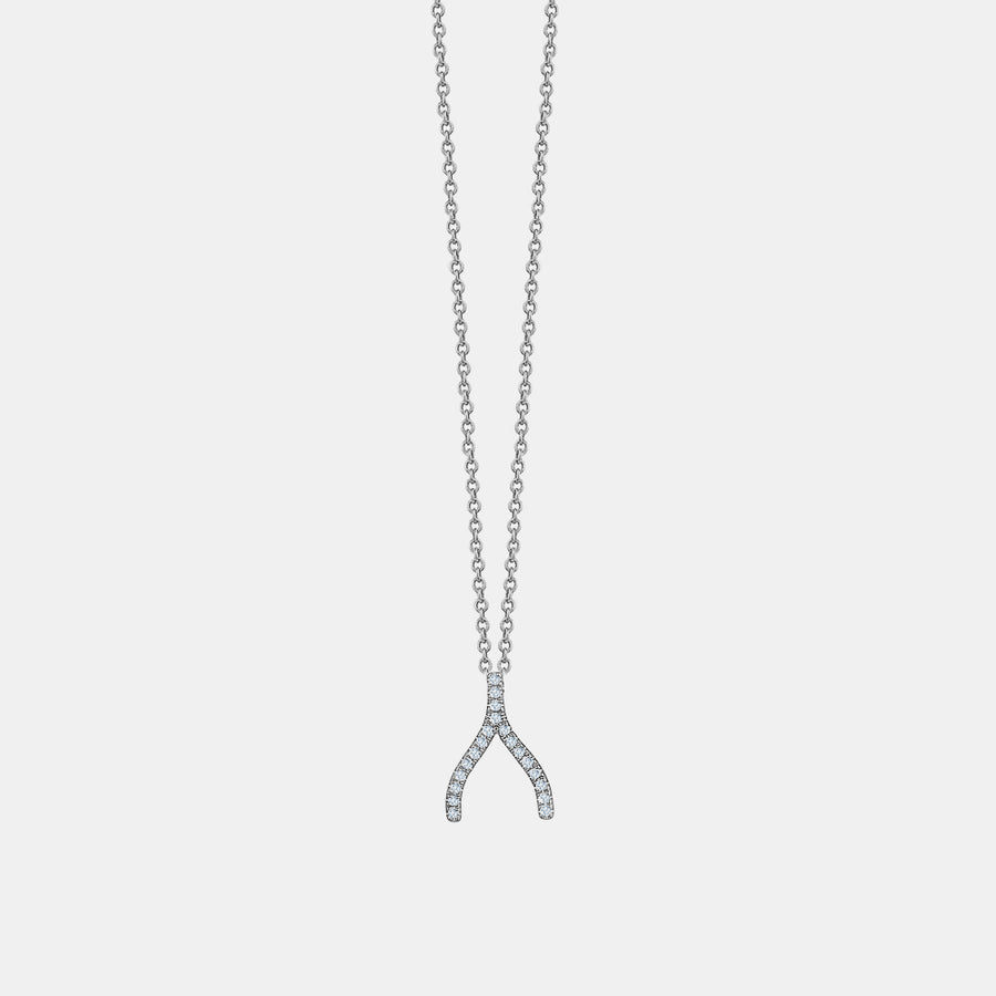 Collier Wishbone en diamant
