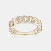 Bague à maillons en diamant