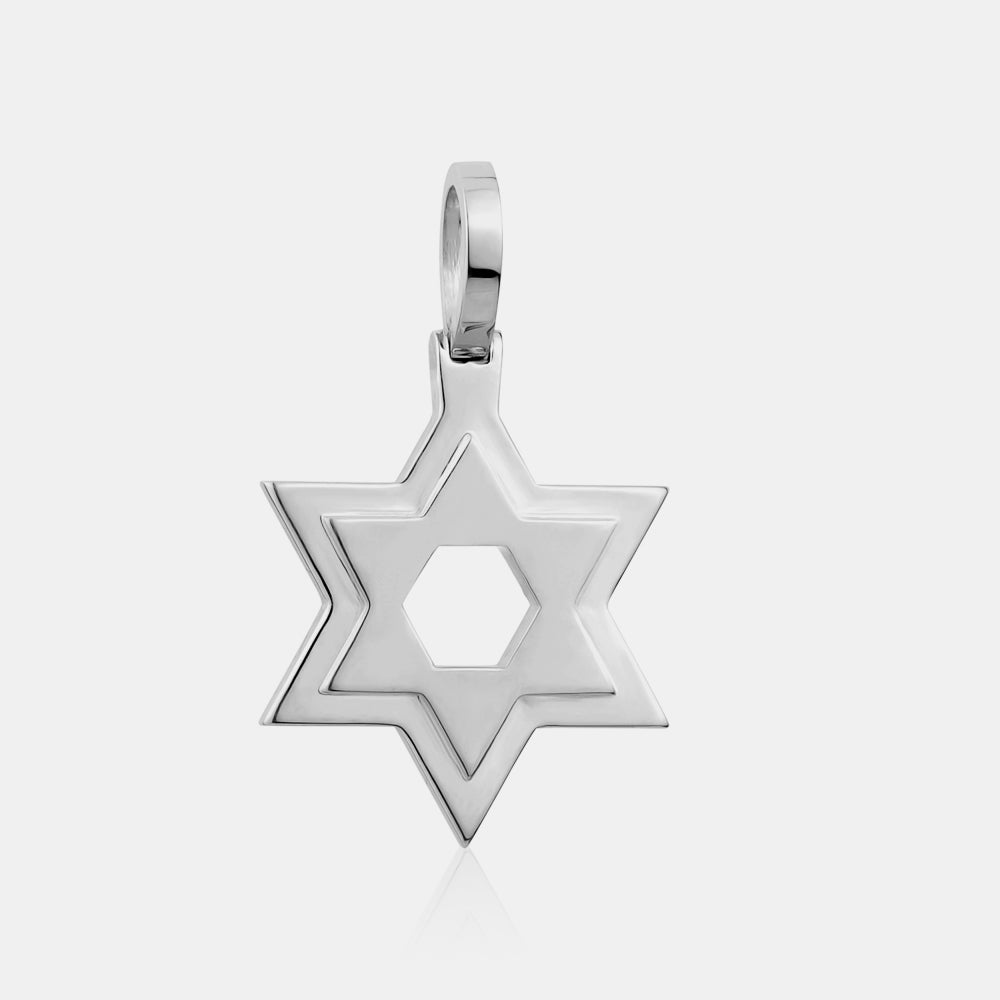 Gold Star of David Pendant