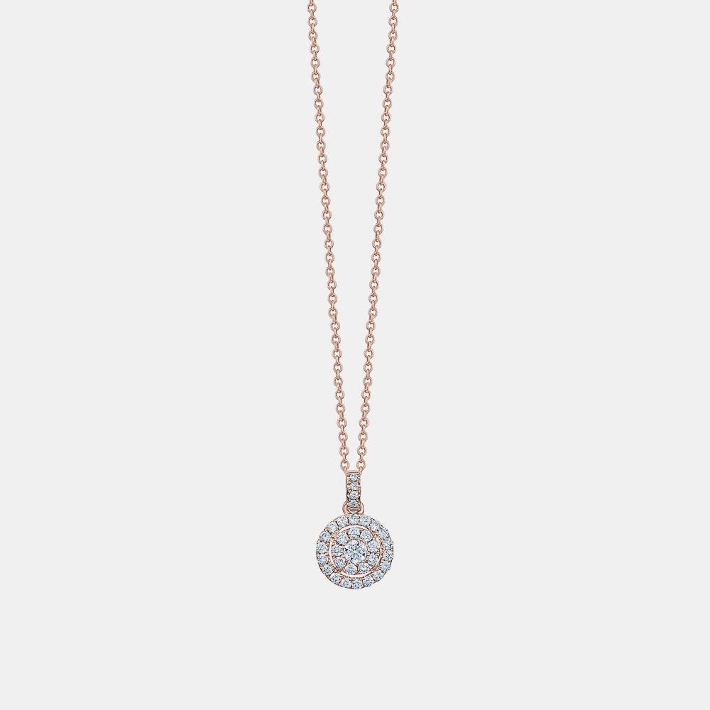 Diamond Illusion Halo Necklace