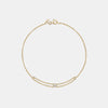  Bracelet à Baguette Unique en Diamant