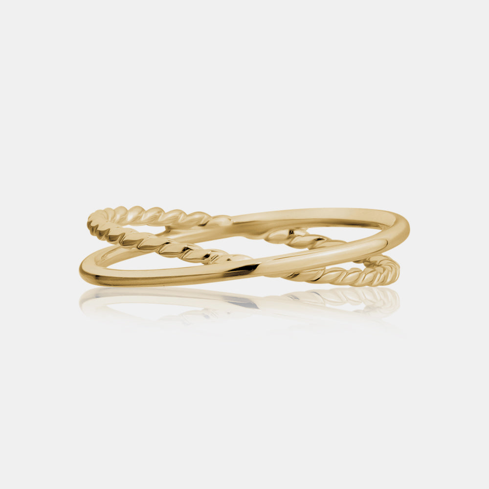 Gold Twisted Ring