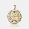 Médaillon multi-symboles en diamant