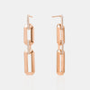 Boucles d'oreilles à maillons en diamant