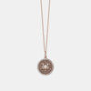 Collier du zodiaque à bordure de diamants