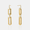 Boucles d'oreilles à maillons en diamant