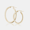 Boucles d'Oreilles Créoles Ovale 