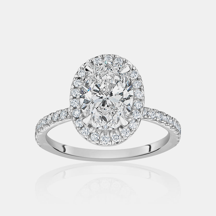 Diamant naturel de forme ovale de 2,04ct