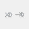 Clous d'oreilles XO en diamant