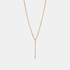 Collier Lariat poire et ovale avec diamants
