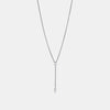 Collier Lariat poire et ovale avec diamants