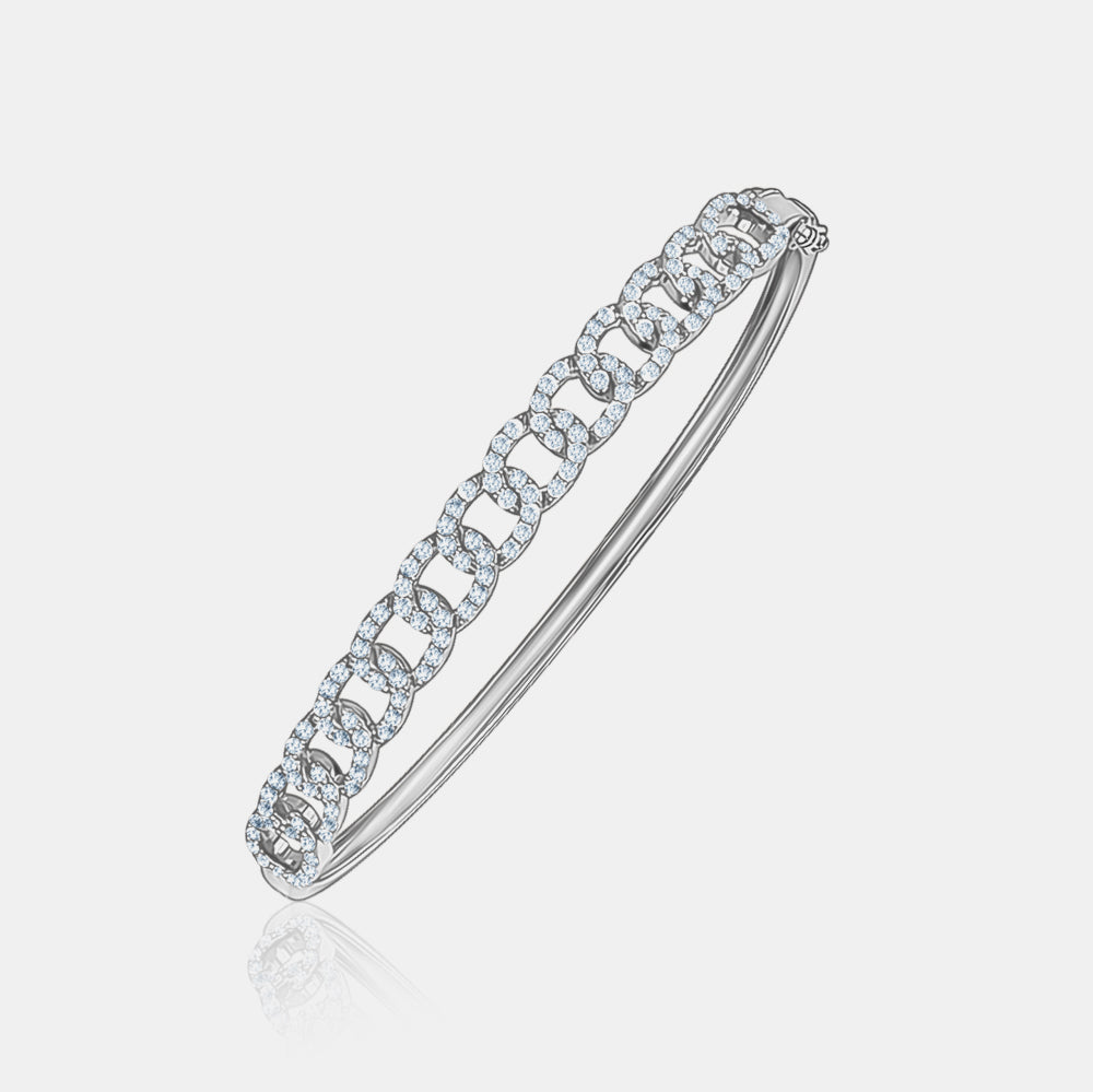 Diamond Link Bangle