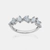 Bague à diamants multiformes