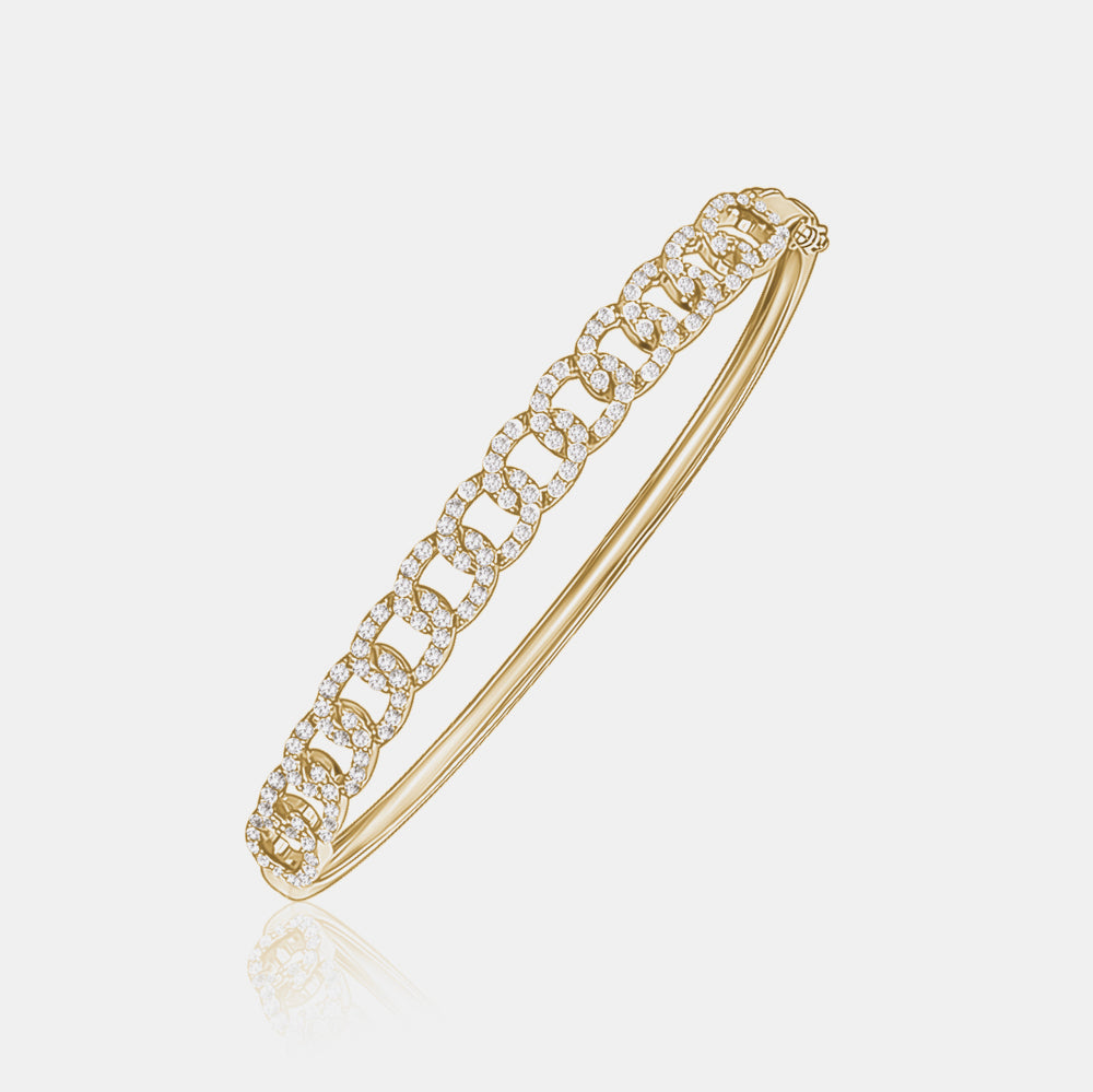 Diamond Link Bangle