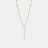 Collier Lariat poire et ovale avec diamants