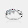 Bague d'Éléphant en Diamant