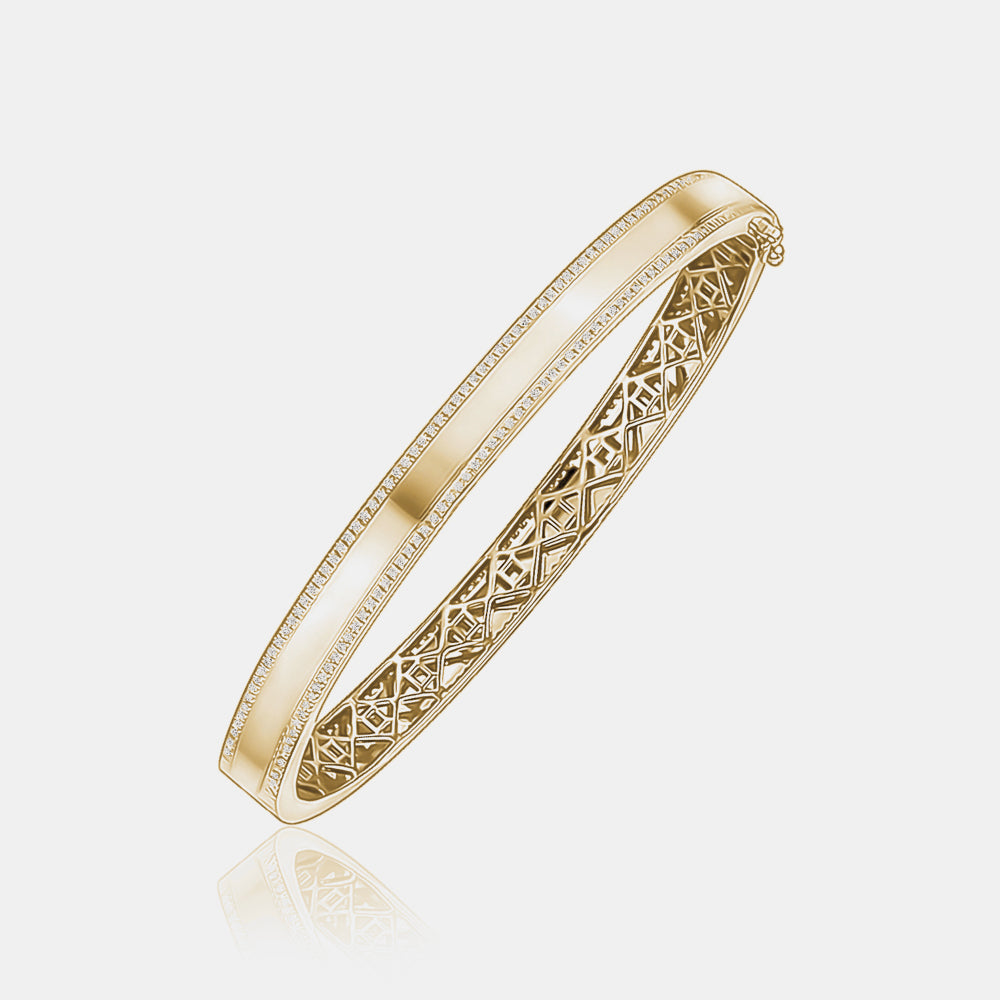 Diamond Border Bangle