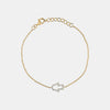 Open Diamond Hamsa Bracelet