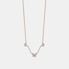 Collier papillon à trois diamants