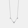 Collier papillon à trois diamants