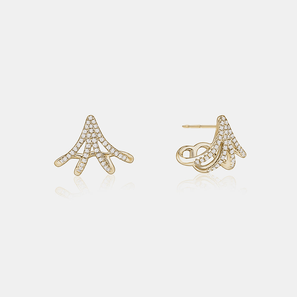 Diamond Crawler Earrings