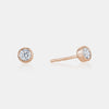 Boucles d'oreilles rondes serties de diamants