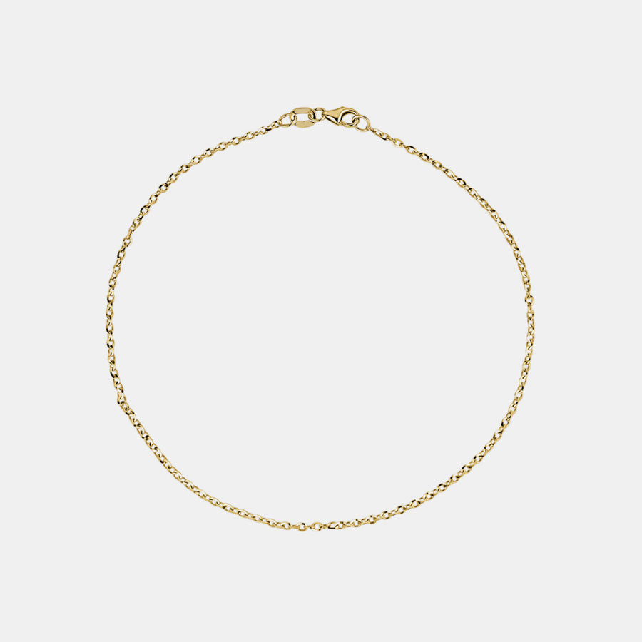 Bracelet de cheville en or fin