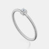 Omega Chain Round Diamond Ring