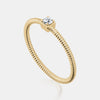 Omega Chain Round Diamond Ring