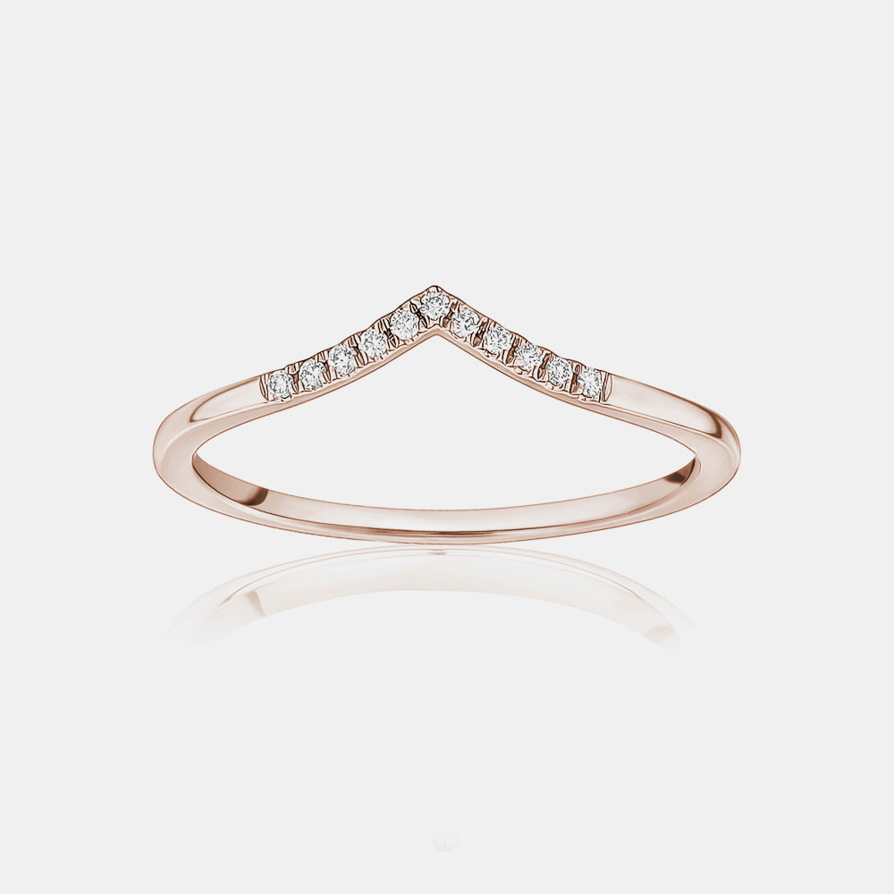 Partial Diamond V Ring