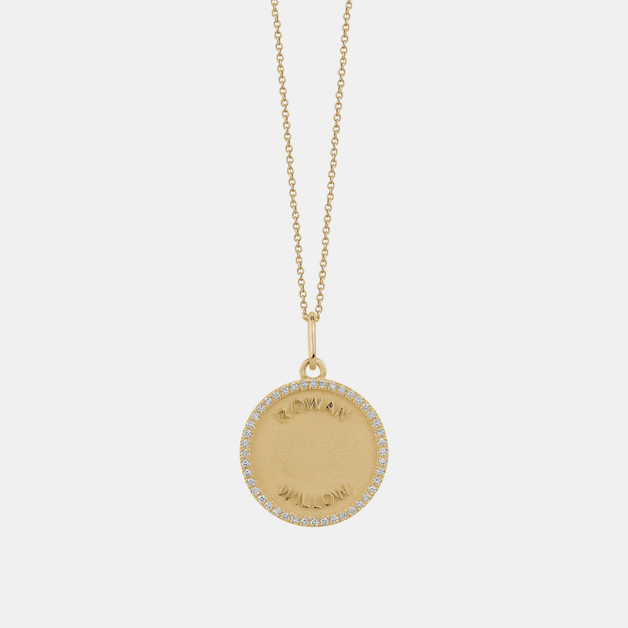 Médaillon en diamant personnalisé