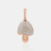 Breloque champignon en diamant