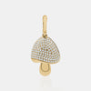 Breloque champignon en diamant