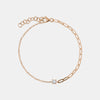 Bracelet mi-chaîne mi-trombones