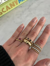 Bague pavée d'un cœur de rubis